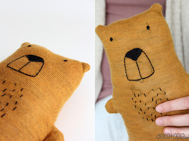 DIY Anleitung: Teddy selber nähen mit Tutorial und Vorlage