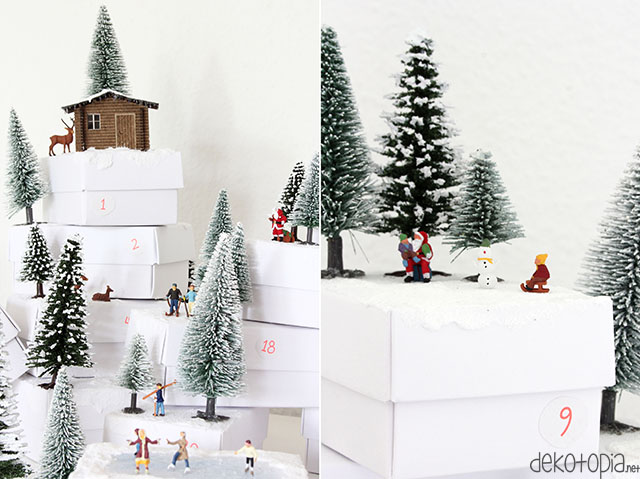 DIY Anleitung: Adventskalender mit Modellfiguren