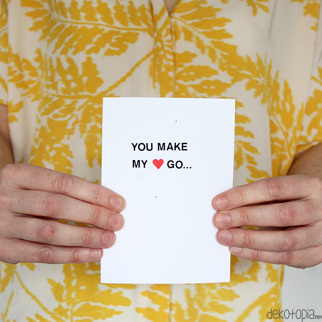 DIY Anleitung: 3D Pop-Up Karte aus Papier als Geschenk zum Valentinstag