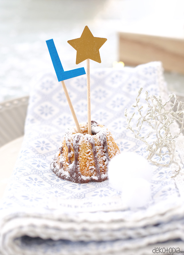 DIY Anleitung: Caketopper für Weihnachten selber machen