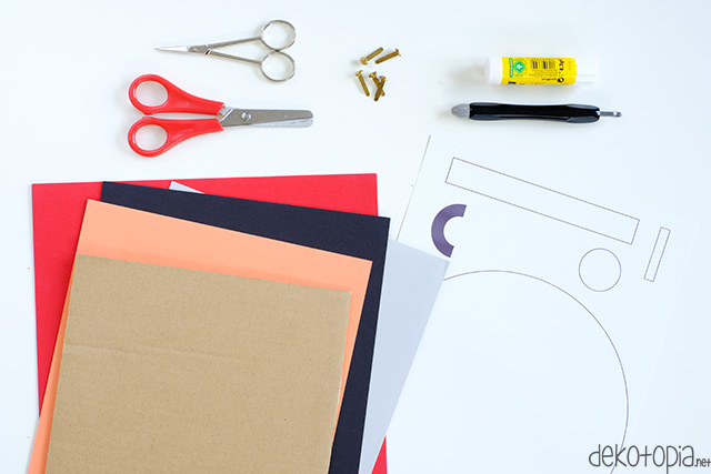 Basteln mit Kindern: DIY Stimmungsanzeige - Material