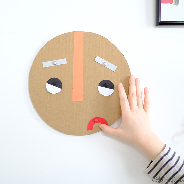 Basteln mit Kindern: DIY Stimmungsanzeige - Gefühle erkennen und zeigen