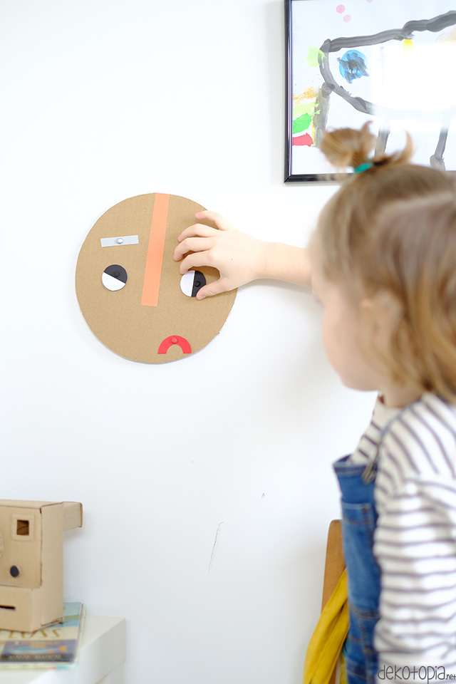 Basteln mit Kindern: DIY Stimmungsanzeige - Gefühle erkennen und zeigen