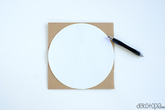 Basteln mit Kindern: DIY Stimmungsanzeige -Step 1